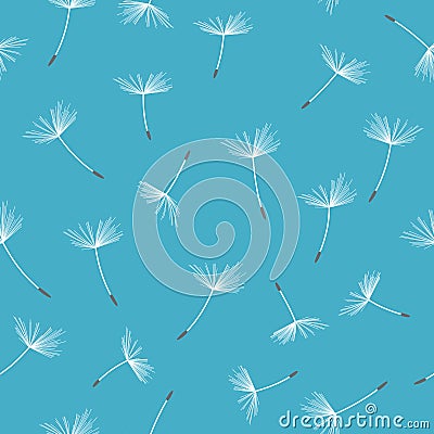 Dandelion seamless pattern. Vector illustration Vector Illustration