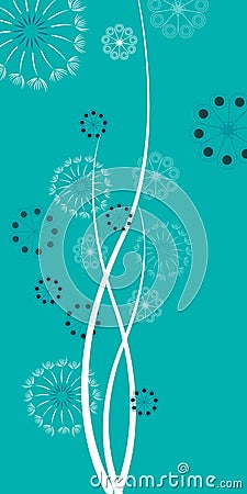 Dandelions 1 Vector Illustration