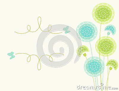 Dandelions Vector Illustration