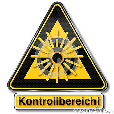Danger atomic and nuclear radiation Vector Illustration