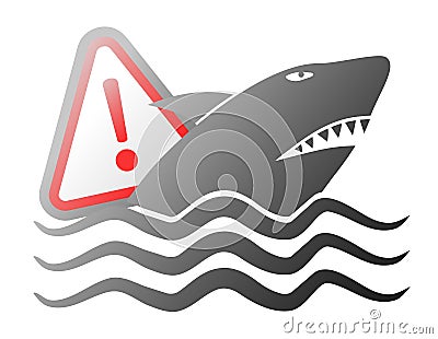 Danger attack sign Vector Illustration