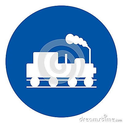 Danger Beware Of Trains Symbol Sign, Vector Illustration, Isolate On White Background, Label. EPS10 Vector Illustration