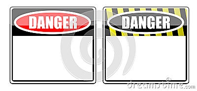 Danger Blank sign Vector Illustration