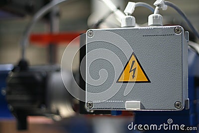 danger high voltage Stock Photo