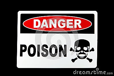 Danger Poison Stock Photo