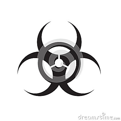 Danger radiation toxic icon. vector illustration Vector Illustration