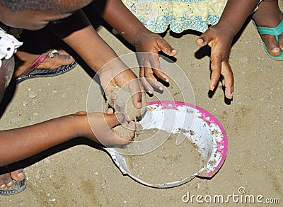 DANGER OF THE SAND GAMES Stock Photo