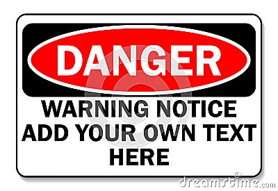 Danger sign Vector Illustration