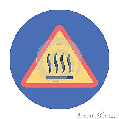 Danger sign color with background vector icon which can easily modify or edit Vector Illustration