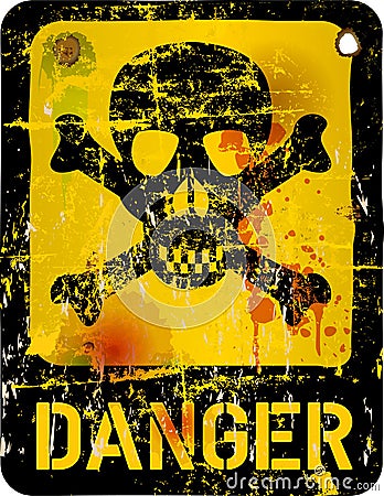 Danger sign, Vector Illustration
