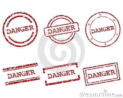 Danger stamps Vector Illustration