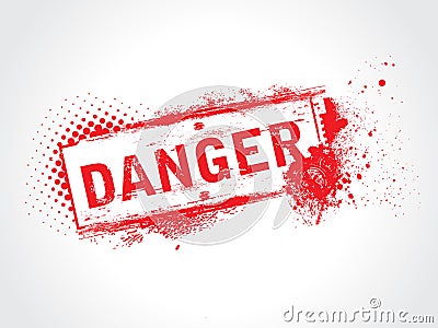 Danger tag Vector Illustration