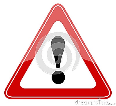 Danger warning sign Vector Illustration