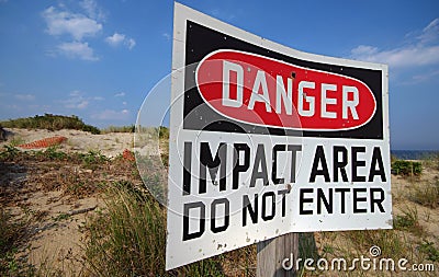 Danger Zone Stock Photo