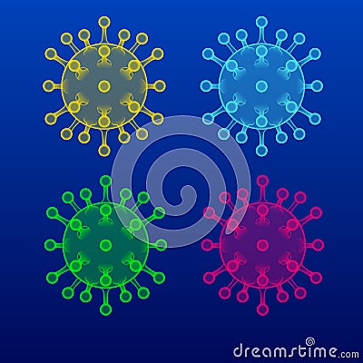 Dangerous asian ncov corona virus, SARS pandemic risk concept. Coronavirus disease infection medical. Coronavirus Vector Illustration