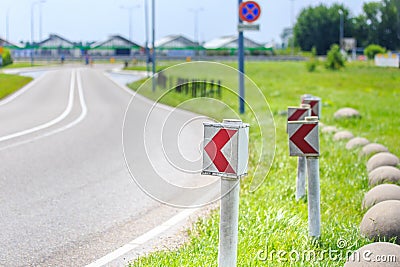 Dangerous curve! Stock Photo