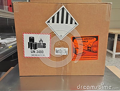 Dangerous goods Editorial Stock Photo