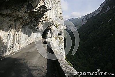 Dangerous road Stock Photo