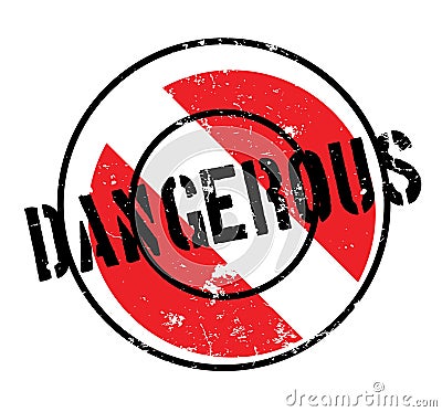 Dangerous rubber stamp Vector Illustration