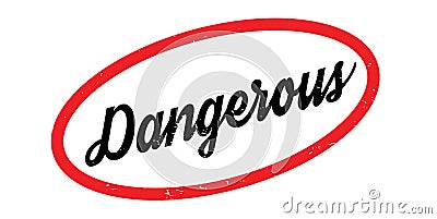 Dangerous rubber stamp Vector Illustration