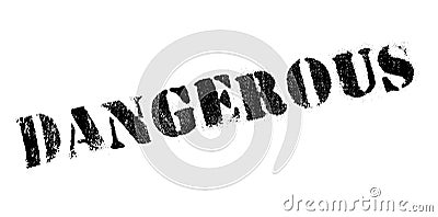 Dangerous rubber stamp Vector Illustration