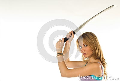 Dangerously Beautiful Girl Stock Photo