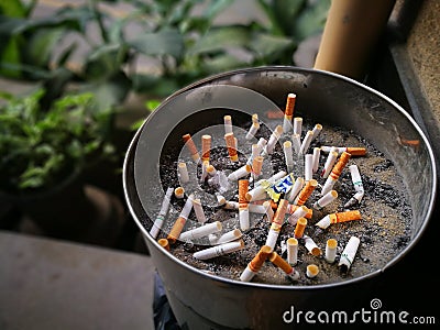 Dangers of smoking. Editorial Stock Photo