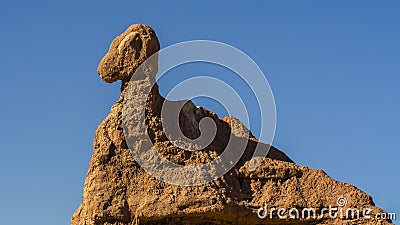 Heroic magical ice ditch Danxia Stock Photo