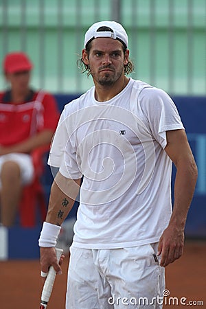 DANIEL KOELLERER, ATP TENNIS PLAYER Editorial Stock Photo