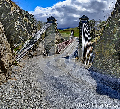 Ophir Bridge - Omakau Otago Stock Photo
