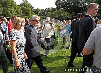 Daniela Schadt, Joachim Gauck Editorial Stock Photo