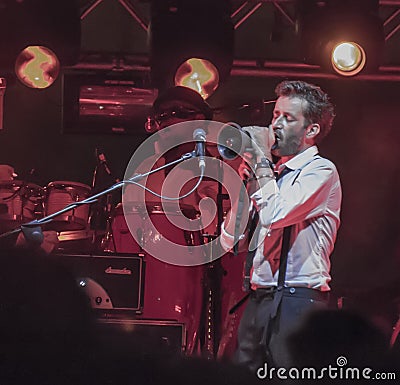 Daniele silvestri live on stage Editorial Stock Photo