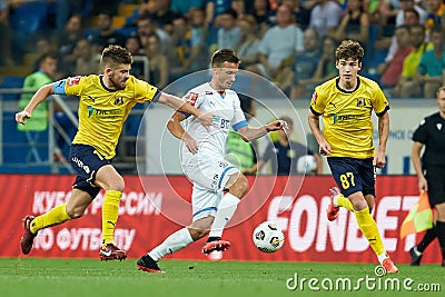 Danil Glebov of FC Rostov battle for the ball Editorial Stock Photo