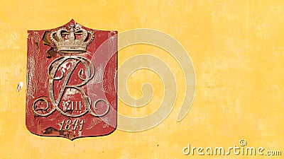 Danish king Christian monogram Stock Photo