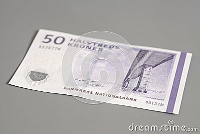 50 danish krone banknote Stock Photo