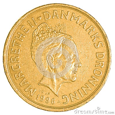 20 danish krone coin Stock Photo