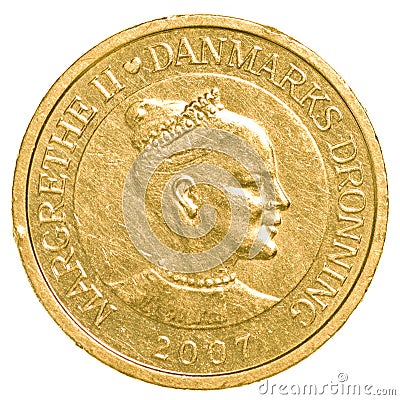 10 danish krone coin Stock Photo