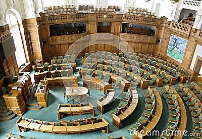 Danish parliament Editorial Stock Photo