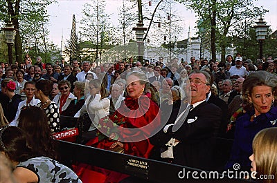 DANISH ROYAL FAMILY VISITS TIVOLI GARDEN Editorial Stock Photo