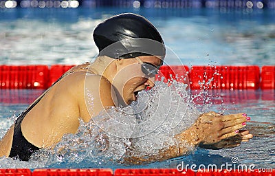 Danish swimmer Rikke Moller Pedersen Editorial Stock Photo