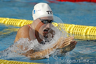 Danish swimmer Rikke Moller Pedersen Editorial Stock Photo