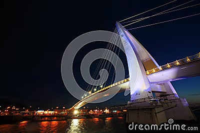 Danshui Fisher wharf lover bridge Stock Photo