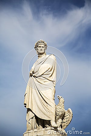 Dante sculpture Stock Photo