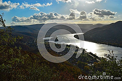 The Danube Bend at Visegrad Hungary Stock Photo