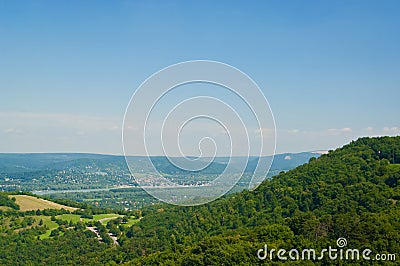 The Danube curve Stock Photo