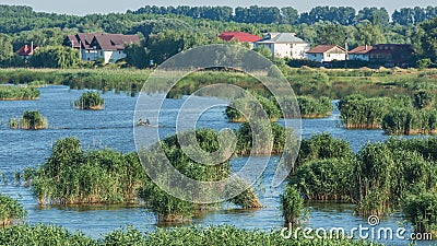Lake view - Danube Delta Tulcea Destination Stock Photo