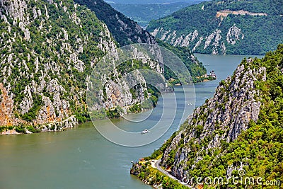 Danube River, Romania Stock Photo