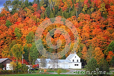 Danville Vermont church Stock Photo