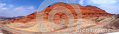 Danxia landform-2 Stock Photo