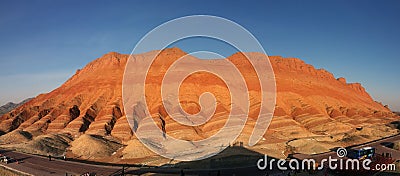 Danxia landform Editorial Stock Photo